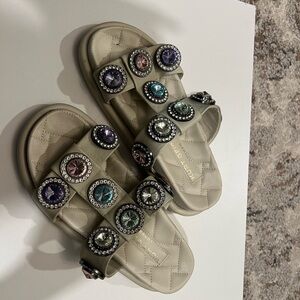 Kurt Geiger London Orson Embellished Sandals; size 38 (8); like new